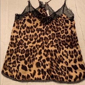 Amazing Lace Cheetah print tank top